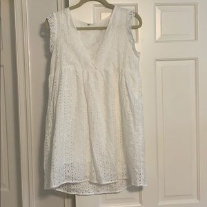 White eyelet dress